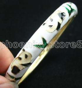 NEW GORGEOUS CLOISONNE PANDA PATTERN BRACELET #410  