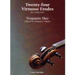 Sher, Venjamin   24 Virtuoso Etudes   Violin solo   edited by Klimenty 