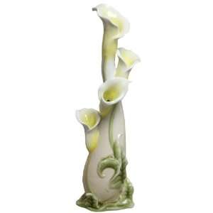  Four Calla Lily Flower Slim Porcelain Vase: Home & Kitchen