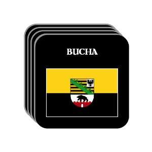  Saxony Anhalt   BUCHA Set of 4 Mini Mousepad Coasters 