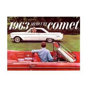    1963 MERCURY COMET Sales Brochure Literature Book: Automotive