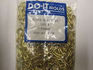POUND # 3 BRASS WIRE EYES FOR DO IT MOLD and HILTS for MAKING 
