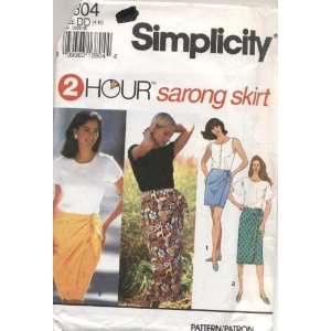  Simplicity 2 Hour Sarong Skirt Sewing Pattern #8304 Arts 