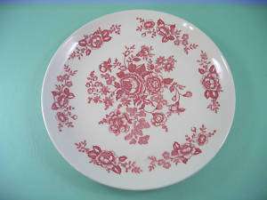Rare Vintage Japan China Dinner/Cake Plate Pink Sussex  