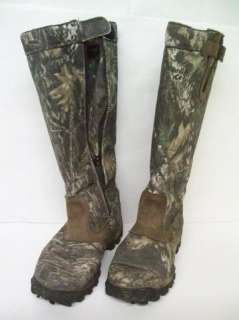 ROCKY 16 SIDE ZIP SNAKE BOOT MOSSY OAK BREAKUP 7228 MENS 9M  