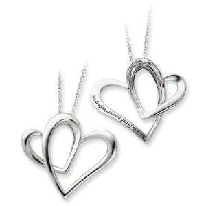    Sterling Silver Daughter A Part of My Heart 18in Necklace Jewelry
