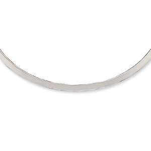  15in Sterling Silver 4mm Neck Collar: Jewelry