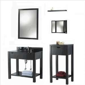 City Loft 37 or 49 Bathroom Vanity in Rich Black