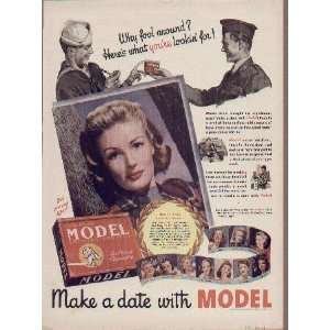  Susann Shaw  1943 Model Smoking Tobacco War Time ad 