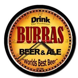  BURRAS beer and ale cerveza wall clock: Everything Else