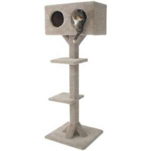  Twin Cube Cat Tree : Color PINK : Size 25X21X60 INCHES 