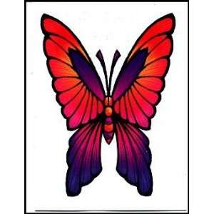   Orange, Pink, & Purple Butterfly Temporaray Tattoo: Toys & Games