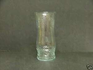Brody Glass C901 Vase 8 3/4 Clear w raised Wheat  