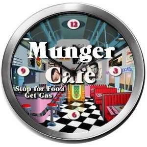  MUNGER 14 Inch Cafe Metal Clock Quartz Movement Kitchen 