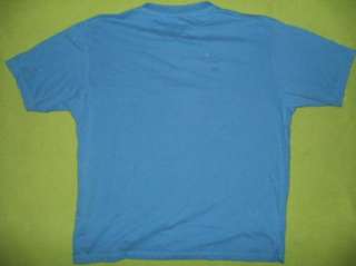 ST JOHNS BAY mens M blue Sueded HENLEY short sleeve button shirt C46 