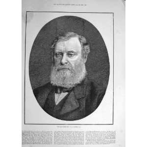  1886 Portrait Forster Liberal House Commons Print: Home 