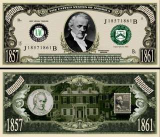 You get 2  James Buchanan  Dollar Bill for only $ 1.00 plus 