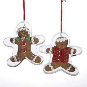 Club Pack of 12 Gingerbread Kisses Cookie Cutout Christmas Ornaments 4 