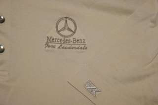 Cutter and Buck Men Golf Polo Shirt LG NEW Mercedes Benz FT Lauderdale 