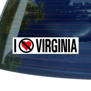  I Hate Anti VIRGINIA   Window Bumper Sticker: Automotive