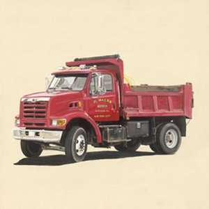  Classic Red Dump Truck Canvas Reproduction: Baby