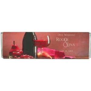 Red Wine Personalized Hersheys Chocolate Bar Favors