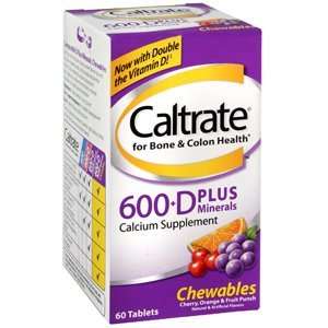  CALTRATE PLUS CHEW FRUIT 60Tablets