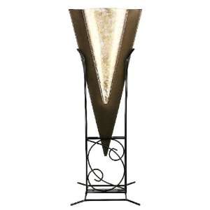  Gold Leaf Triangle Fused Glass Vase: Kitchen & Dining