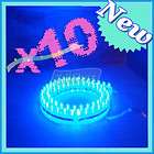 24 LED Strip Car Lights Flexible Grill Light Blue  