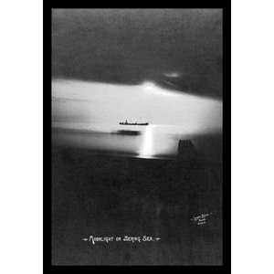  Moonlight on the Bering Sea   Paper Poster (18.75 x 28.5 