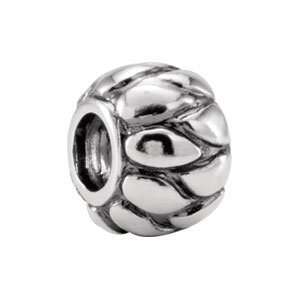  28239 Silver 10.50X8.00 Kera Flames Bead: Jewelry