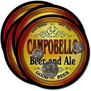  Campobello, SC Beer & Ale Coasters   4pk 