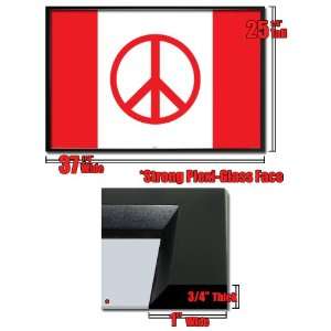  Framed Canadian Peace Flag Poster Canada Fr 24786