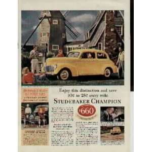  1940 Studebaker Champion Club Sedan Ad, A2943 Everything 