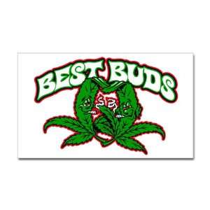  Sticker (Rectangle) Marijuana Best Buds 