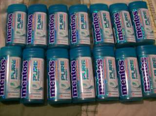 14 PACKS MENTOS PURE FRESH GUM WINTERGREEN GREAT DATES  