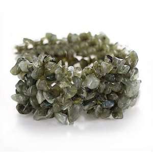   Gemstone Chips Multi Strand Stretch Bracelet: Arts, Crafts & Sewing