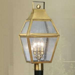   2083 22 Augusta 3 Light Outdoor Post Head in Flemish Brass 2083 22