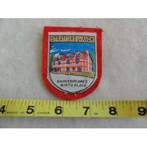  Stratford on Avon   Shakespeares Birth Place Patch 