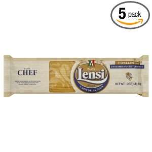 Lensi Che Pasta, Capellini, 16 Ounce (Pack of 5)  Grocery 