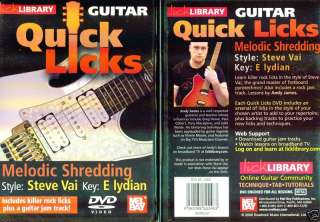 Lick Library   Melodic Shredding Steve Vai Style, DVD  