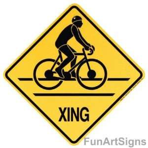  Bicycle Crossing Xing Sign
