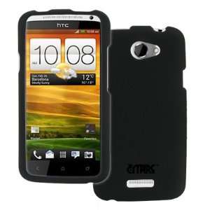  EMPIRE HTC One X Rubberized Hard Case Cover (Black) [EMPIRE 
