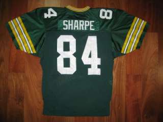 80s Authentic Packers Sterling Sharpe jersey Sand Knit LARGE PRO Line 
