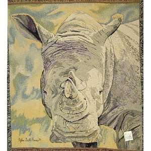  Artist Dylan Scott Pierce Stoic Standoff Rhino Afghan 