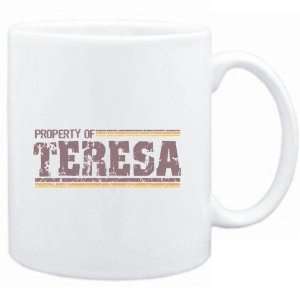 Mug White  Property of Teresa   Vintage  Female Names 