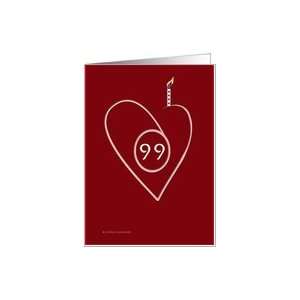  Line Heart Birthday 99 Card Toys & Games