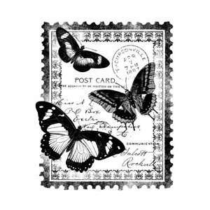  New   Magenta Cling Stamps   Papillion Post Card by 