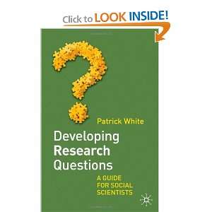   Guide For Social Scientists [Paperback] Patrick White Books