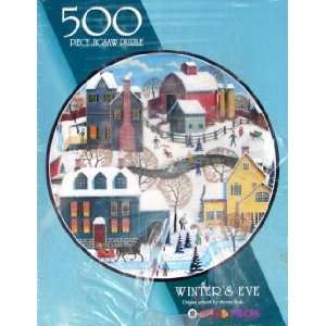  500pc. Winters Eve By Steven Klein Puzzle: Toys & Games